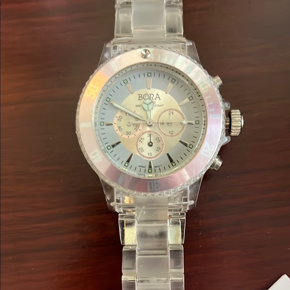 Bora Silver Chronograph Watch
